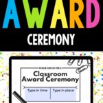 Plan a classroom award ceremony