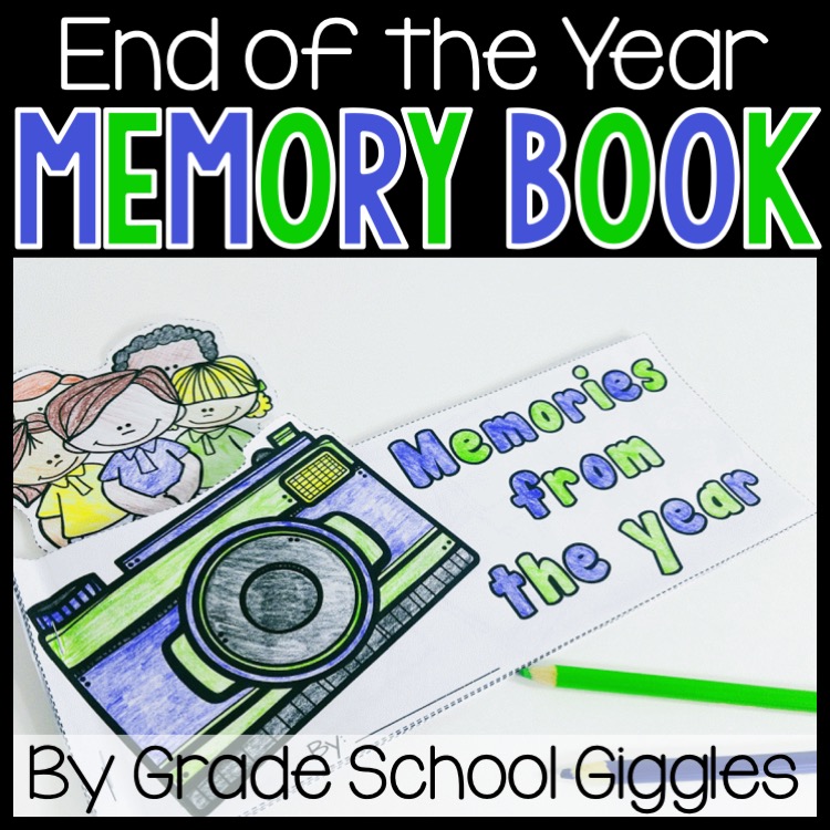 End Of The Year Memory Book Printables
