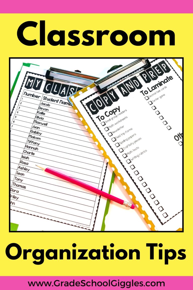 Easy Tips to Quickly Organize Your Classroom