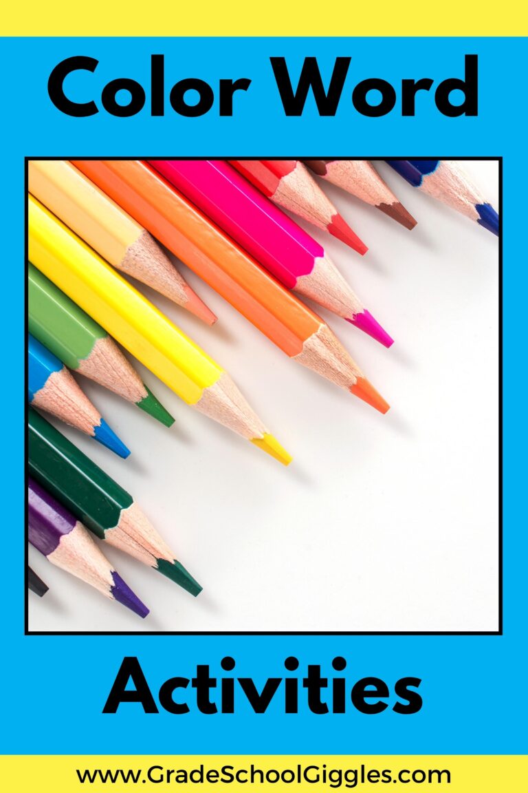 5 Color Word Activities Your Students Will Love