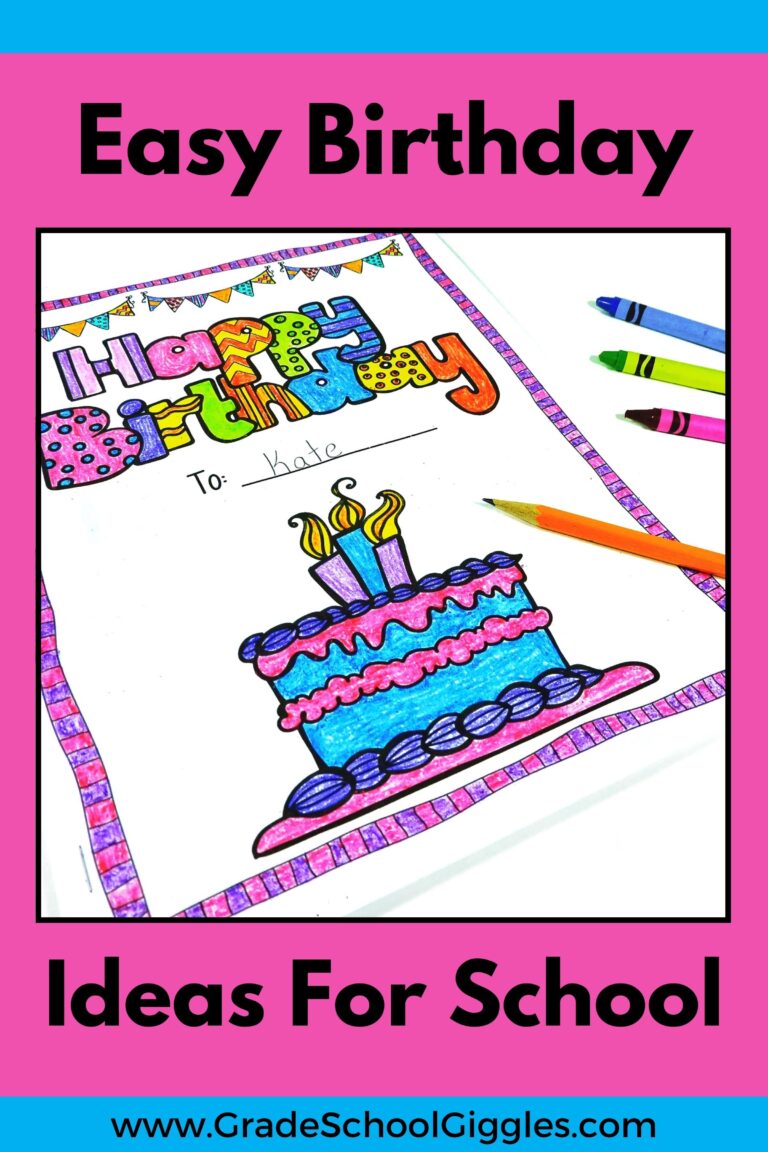 Easy Ideas for Celebrating Birthdays in the Classroom