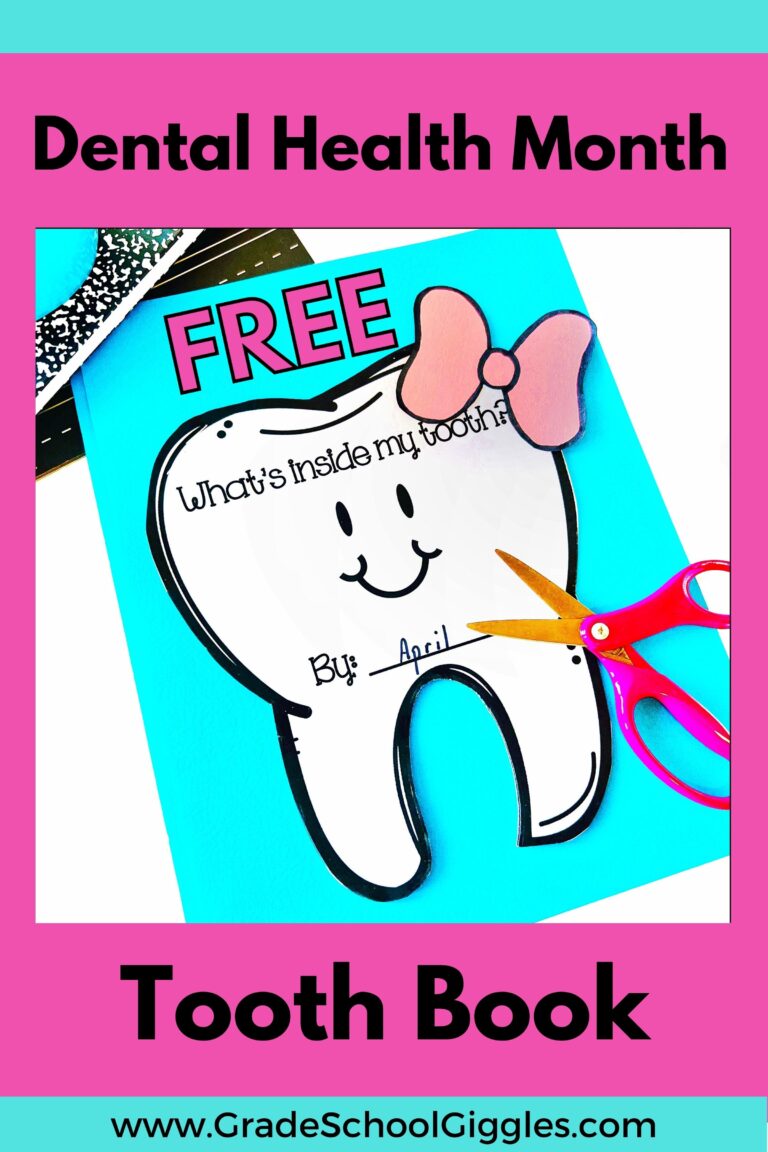 Free Tooth Book For Dental Health Month