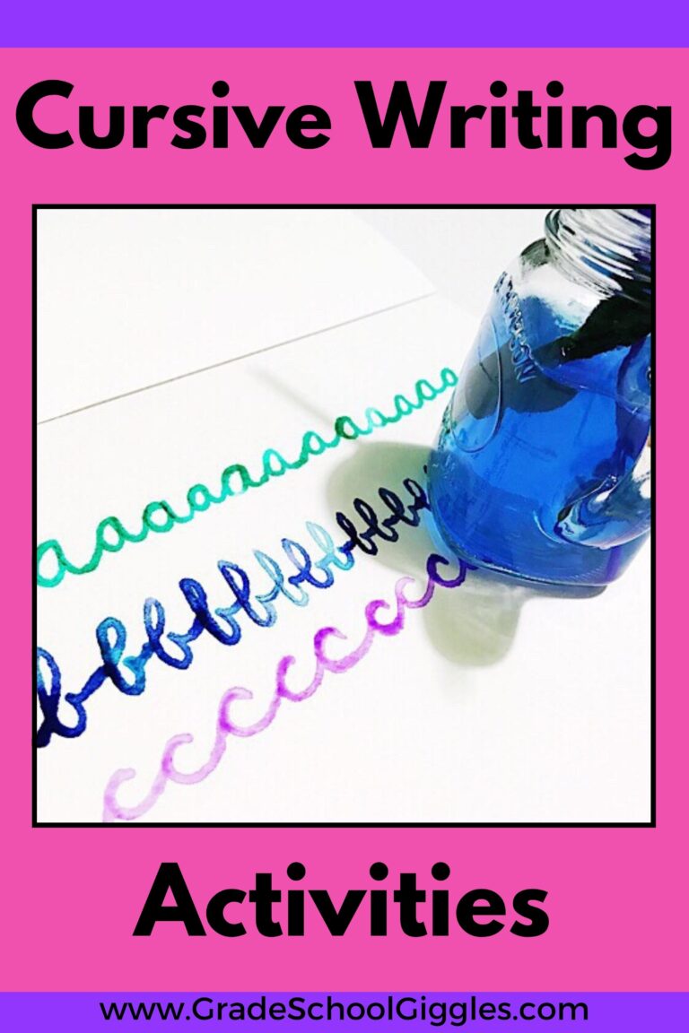 9  Extra Awesome Cursive Activities Every Kid Will Love