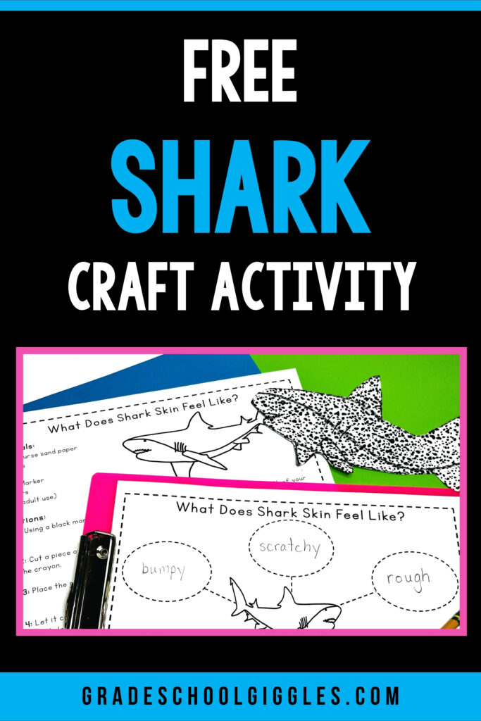Are your students learning about ocean creatures? Are they curious about sharks? Whether you're teaching a unit on aquatic animals or celebrating Shark Week, this free shark craft and writing activity explores the texture of shark skin in a fun and crafty way. You'll need crayons, sandpaper, an iron, and an adult to help. Plus, you'll want to grab a copy of the free direction sheet, graphic organizer, and stationery page.