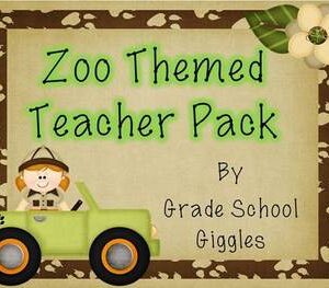 Zoo Themed Teacher Organization Pack