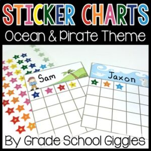 Behavior Sticker Reward Chart Printable Individual Daily Student Behavior Charts