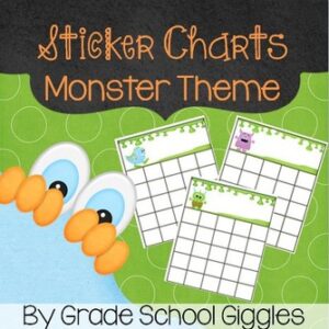 Daily Individual Student Behavior Sticker Reward Chart: Token Or Sticker Charts