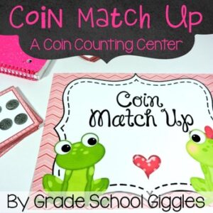 Counting Like and Mixed Coins | Counting Money to $1 | Math Center Activity