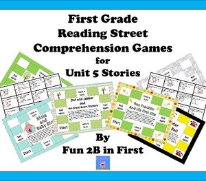 First Grade Reading Street Comprehension Games for Unit 5