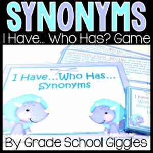 First & Second Grade Synonyms Game: Fall, Winter, Spring, Or Summer Synonyms