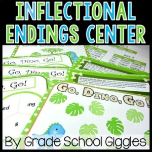 Suffix ING, ED, S, Or ES Worksheets, Decodable Inflection Endings Word List Game