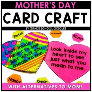 Mother's Day Poem - Inclusive Happy Mother's Day Coloring Card With Flower Craft