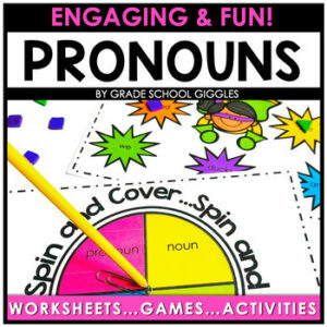 Personal Pronouns Types Of Pronouns: Worksheets Poster Quiz ESL Grammar Stations