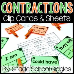 Contractions With Not & S Worksheets, Decodable Reading Contractions Quiz & Game