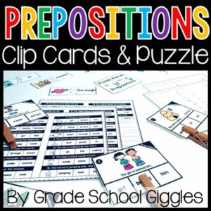 Prepositions Of Place, Preposition Picture Cards List With Visuals, ESL & ELL
