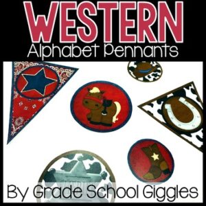 Cow Print Pennant Template: Teacher Desk Banner, Western Bulletin Board Sayings
