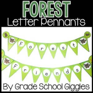 Woodland Alphabet: Teacher Desk Banner, Bulletin Board Sayings, Door Decorating