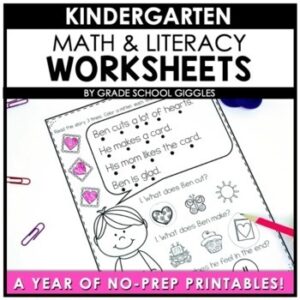 Busy Work Packet: Keeping My Kinders Independent, Easy Kindergarten Morning Work