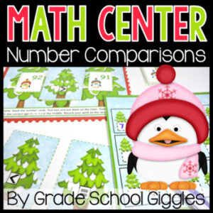Christmas  Comparing & Ordering Real Numbers Using Place Value to 99, 100 Winter