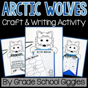 Animal Research Project 1st 2nd 3rd Grade: Arctic Wolf Animal Information Report