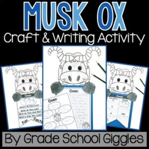 Animal Research Project 1st 2nd 3rd Grade: Musk Ox Animal Information Report