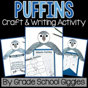Animal Research Project 1st 2nd 3rd Grade: Puffin Animal Information Report