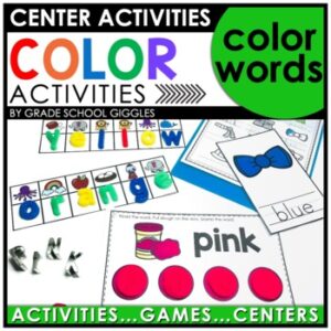 Teaching Crayon Colors: Color Of The Week or Day, Crayons, Write The Room Center