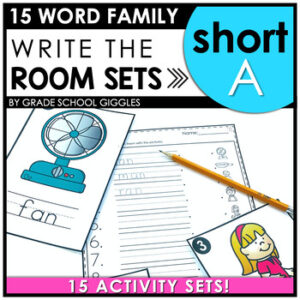 Decoding One Syllable Words, Basic Phonics Short A Write The Room Growing Bundle