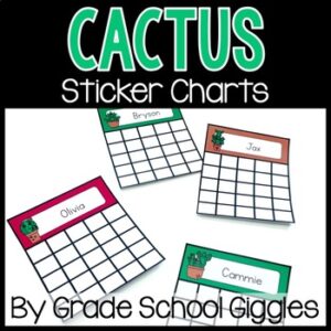 Behavior Sticker Reward Chart Printable Individual Daily Student Behavior Charts