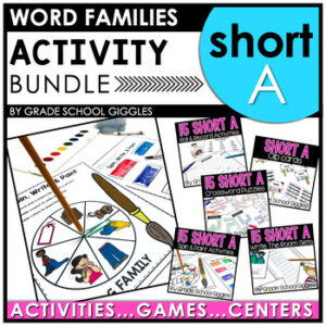 Independent Phonics Activities Decoding One Syllable Words Short A Work Stations