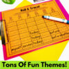 Editable Roll & Read CVC Words, Sight Words Template, Blank Roll & Write A Word - Image 3
