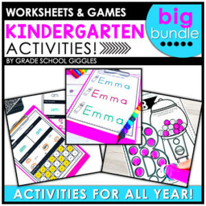 Super Simple Sheets, Easy Morning Work, & Extra Kindergarten Busy Work All Year