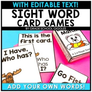 Winter Memory Game Template, Sight Word Activities Printable, Blank Templates