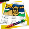 Winter Coloring Pages, Editable Color By CVC Sight Word Sheets: December January - Image 3