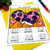 Winter Coloring Pages, Editable Color By CVC Sight Word Sheets: December January - Image 4