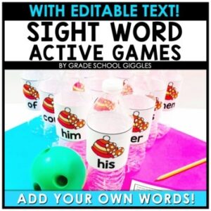 Day Before Winter Break Activity: Holiday Activities K To 2nd Grade, Sight Words