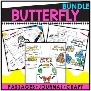 Life Cycle Of A Butterfly Writing Craft Template, Cut & Paste Worksheet, Journal