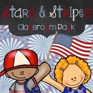 Red, White, and Blue Classroom Decor -100+ Pages of Patriotic Decor!